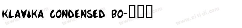 klavika condensed bo字体转换